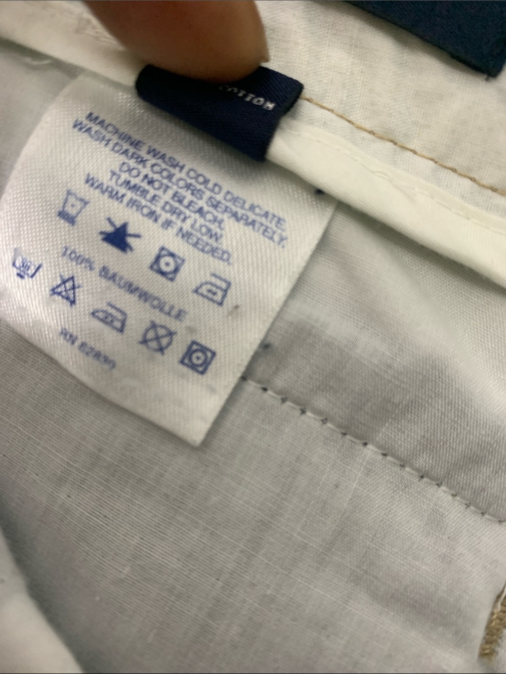 Lands' End Cotton Navy Blue Cargo Capris size 12 - Picture 8 of 13